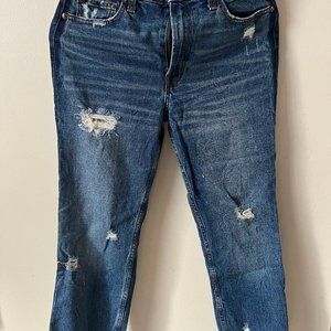 Abercrombie Simone High Rise Ankle Straight, Size 27/4R